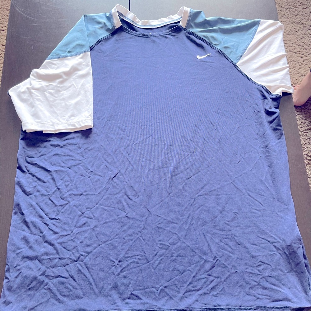 Blue and white Nike Wicker shirt